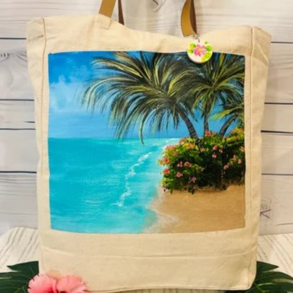 NWT Brenna Beach Tote (pink)